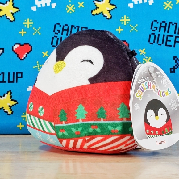 Squishmallow Luna the Penguin 5" UltraSoft Stuffed Christmas Holiday Plush NWT - Picture 6 of 12
